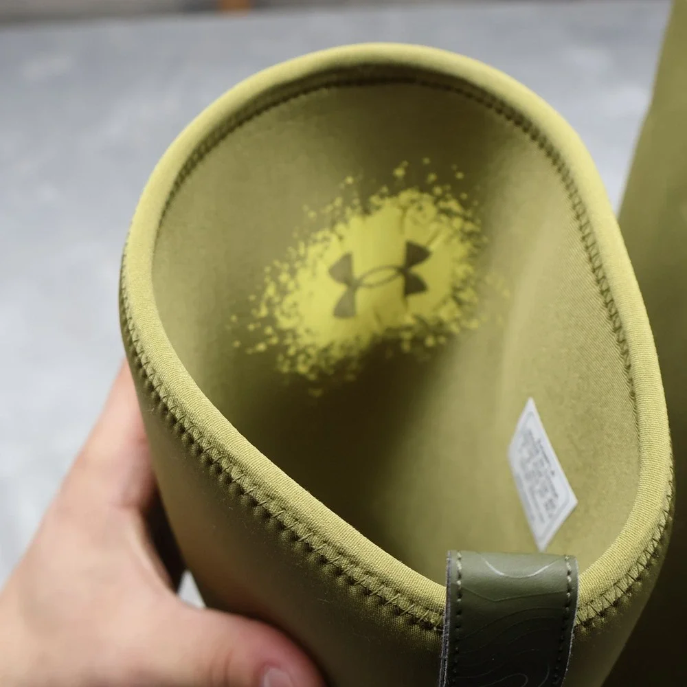 Under Armour Men 9 Deck Boots Green Mud Freak Waterproof Pull On Neoprene Tall